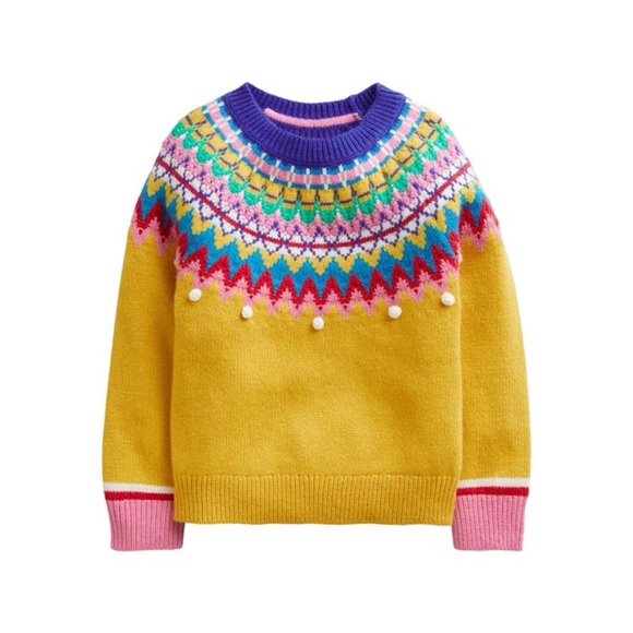 Mini Boden Other - BODEN Knit Wool Blend Fair Isle Sweater 7-8yr